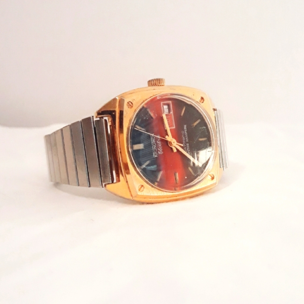 Vintage Men's Kronotron Electra Datomatic Watch